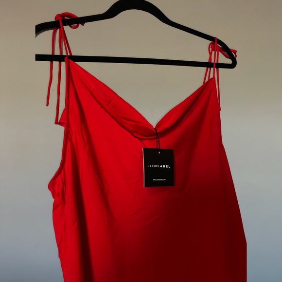 NWT RED - SLIP DRESS - JLUXLABEL - Picture 3 of 5